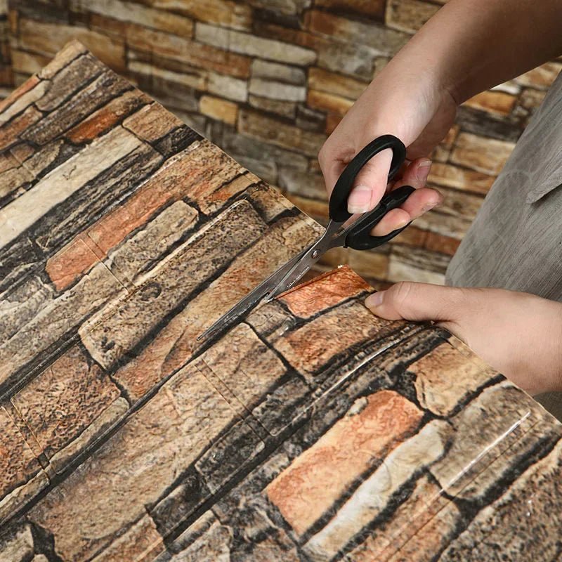 Bộ Dán Tường 3D Foam Gạch Chống Nước Tự Dính 1 5 12 Miếng - Daisan Store