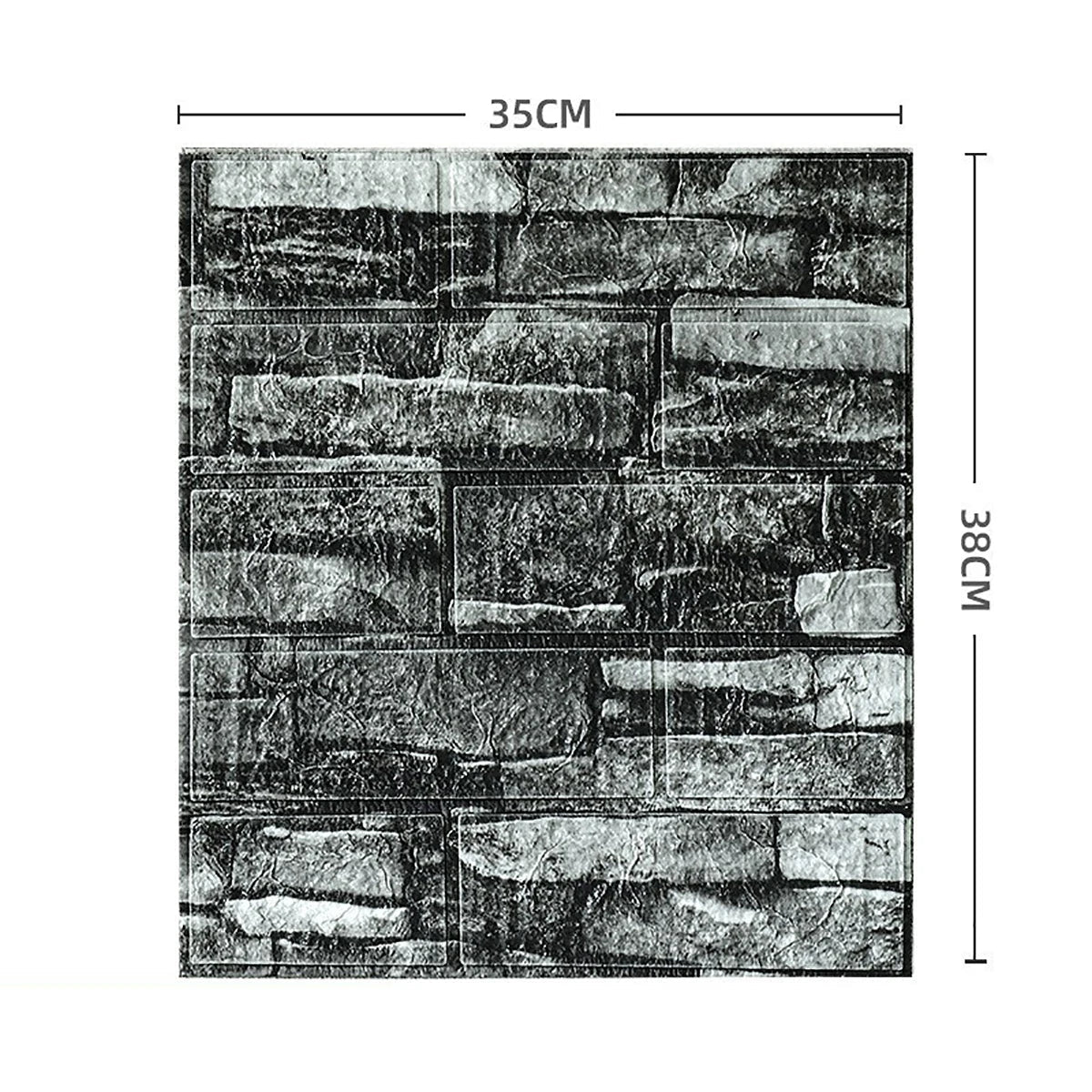 Bộ Dán Tường Gạch 3D 35x38 Cm Chống Nước 5 15 30 Miếng - Daisan Store