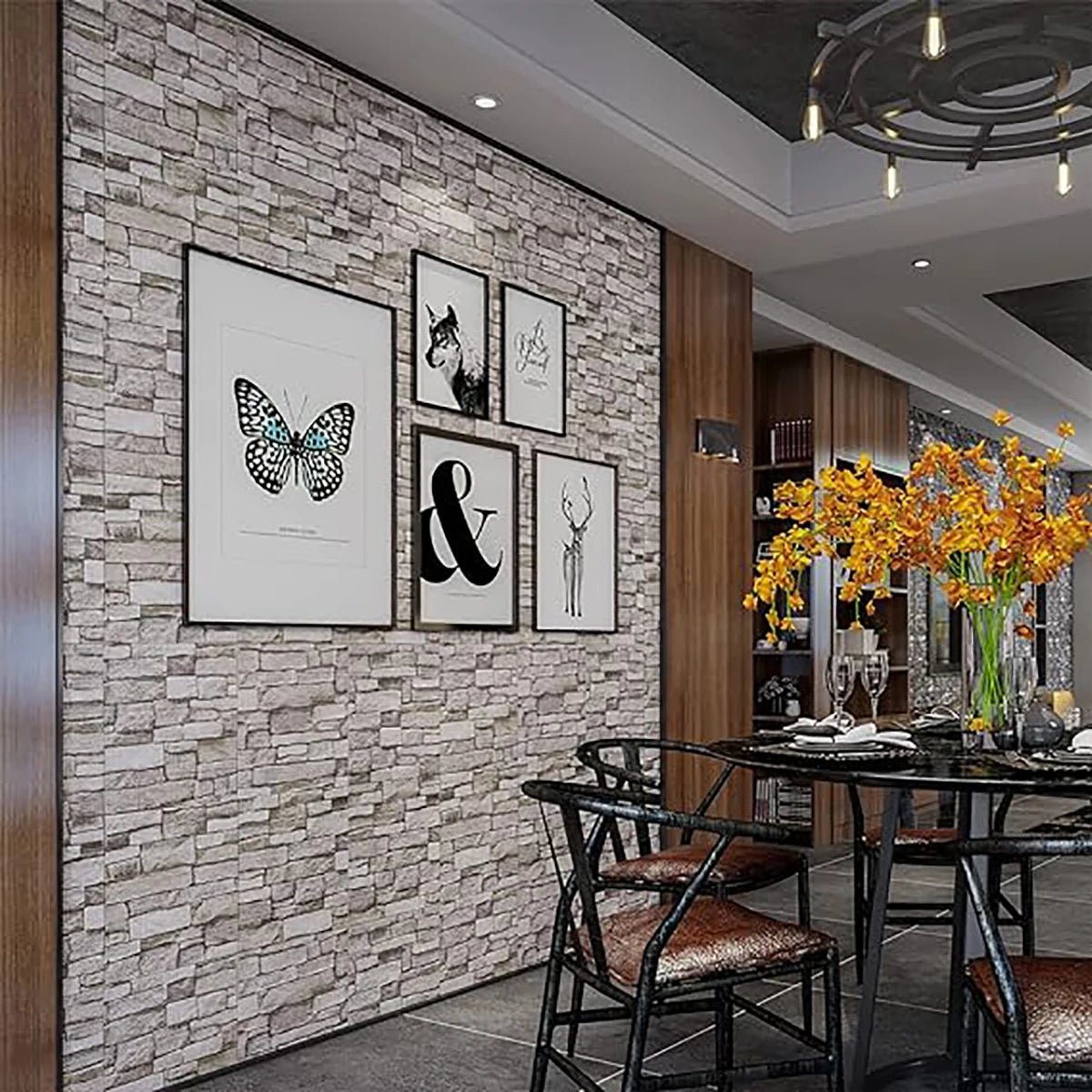 Bộ Dán Tường Gạch 3D 35x38 Cm Chống Nước 5 15 30 Miếng - Daisan Store