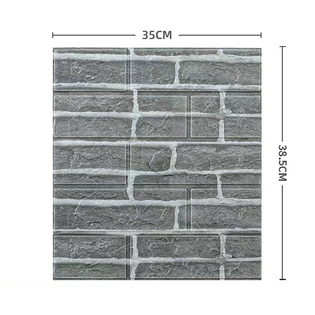 Bộ Dán Tường Gạch 3D 35x38 Cm Chống Nước 5 15 30 Miếng - Daisan Store