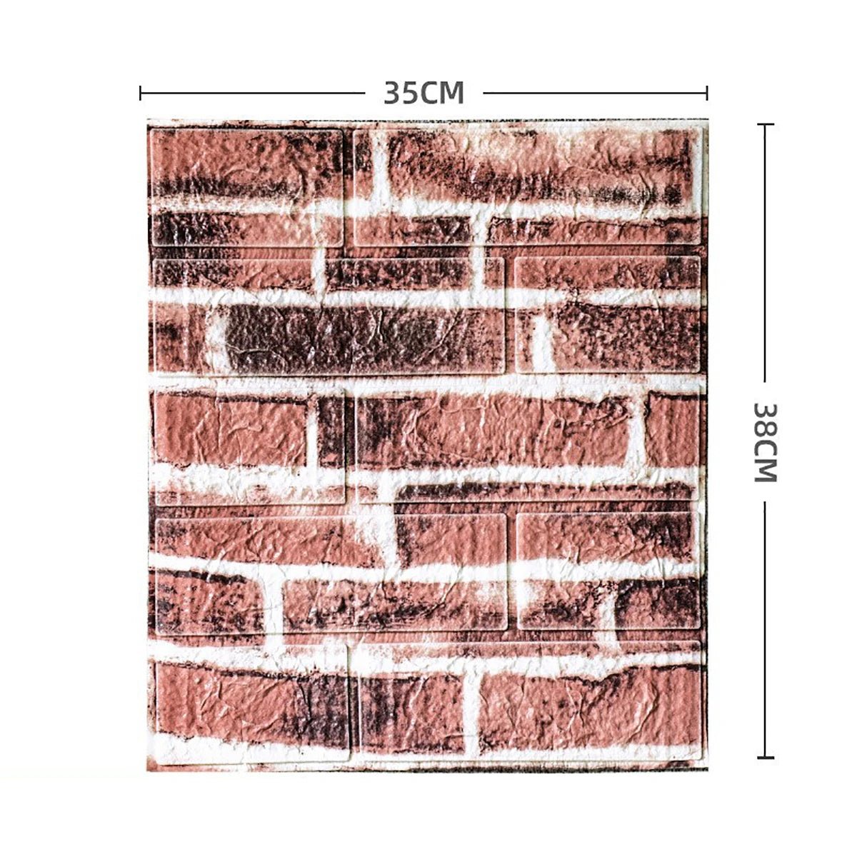 Bộ Dán Tường Gạch 3D 35x38 Cm Chống Nước 5 15 30 Miếng - Daisan Store