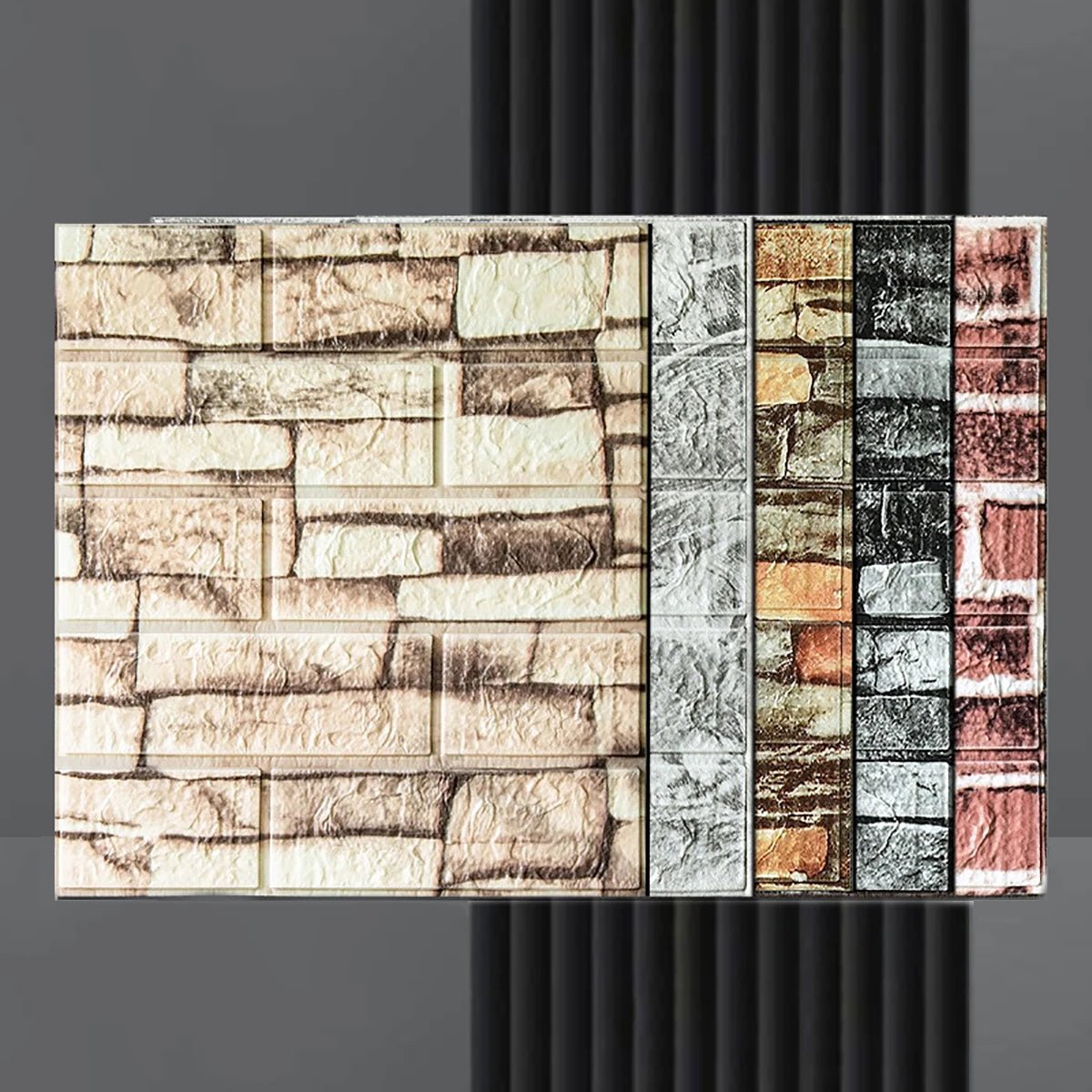 Bộ Dán Tường Gạch 3D 35x38 Cm Chống Nước 5 15 30 Miếng - Daisan Store