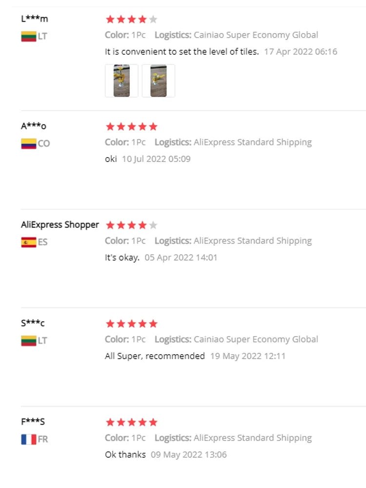 Bộ Điều Chỉnh Độ Cao Gạch Ốp Tường Đa Năng 1 - 6PCS - Daisan Store