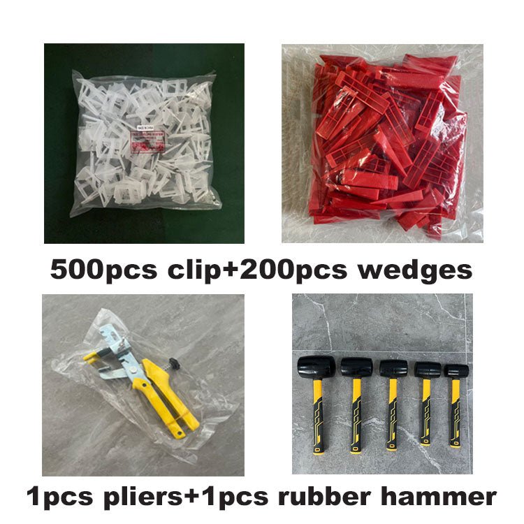 Bộ dụng cụ cân bằng gạch thiết kế hiện đại với kẹp và nêm - Daisan Store