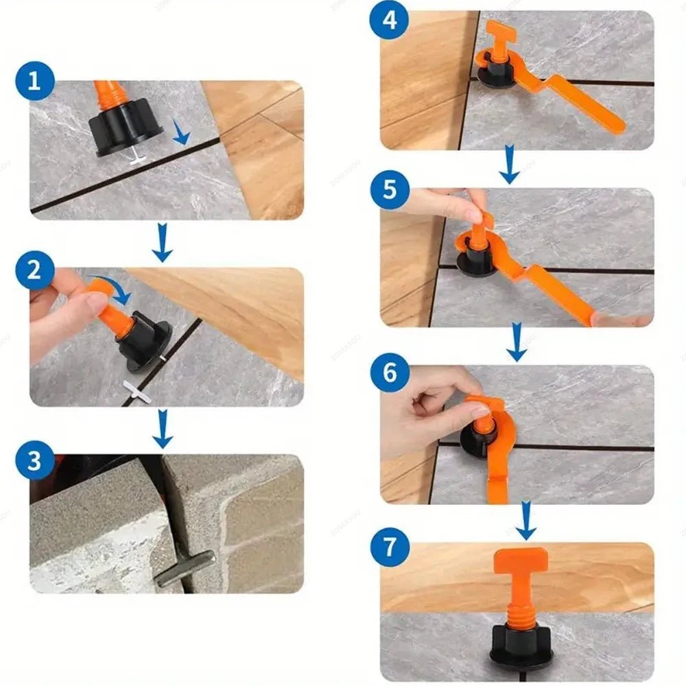 Bộ Dụng Cụ Căn Chỉnh Gạch Men & Ốp Tường 11 - 204Pcs - Daisan Store