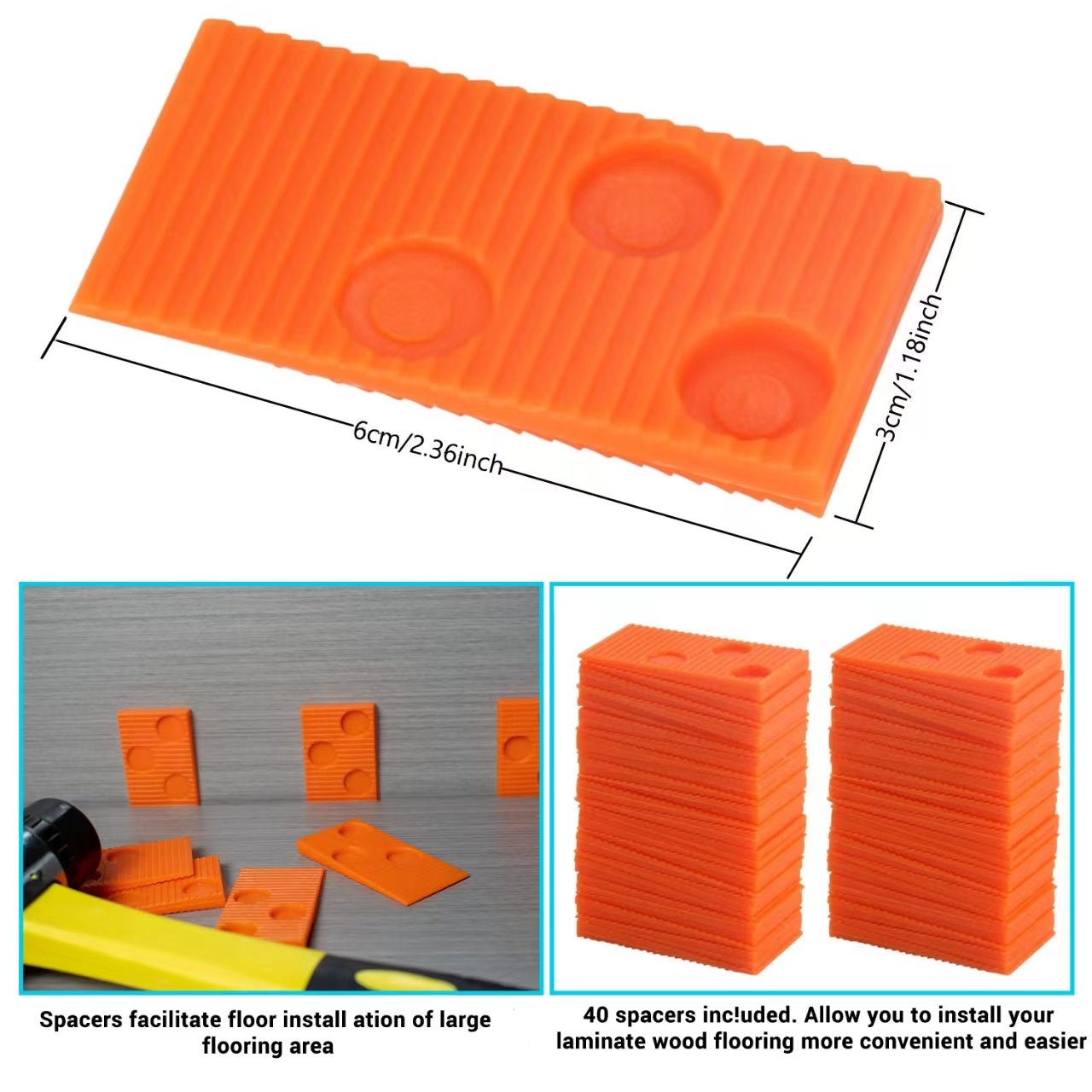 Bộ dụng cụ lắp đặt sàn gỗ 43 món hiện đại chuyên nghiệp, đầu búa 40mm - Daisan Store