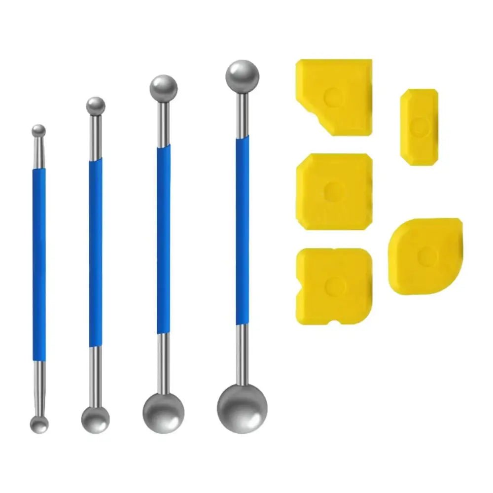 Bộ Dụng Cụ Loại Bỏ Keo Silicone & Gạt Mạch Kính - Daisan Store