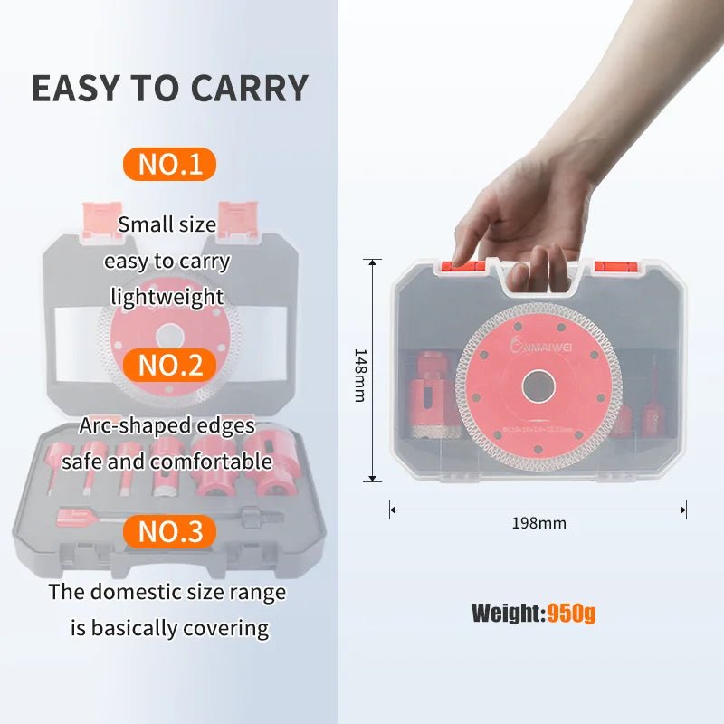 Bộ Khoan M14 9 Mũi - Gạch Sứ Lưu Đức - Daisan Store