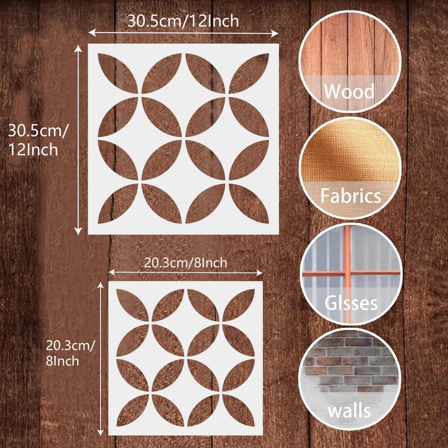 Bộ Khuôn Sàn Lớn Tái Sử Dụng 12Inch 8Inch Cho Trang Trí - Daisan Store