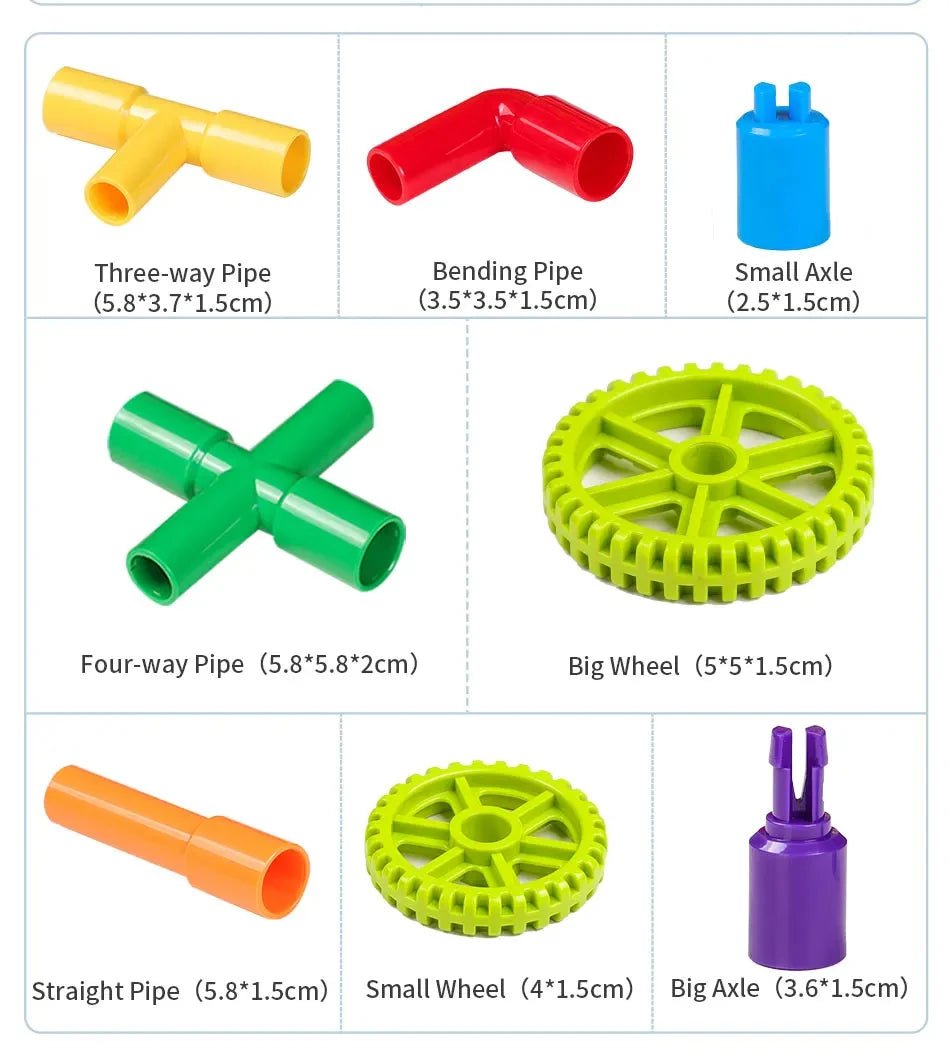 Bộ Lắp Ghép Ống Nước Sáng Tạo STEM Cho Trẻ Em - Daisan Store