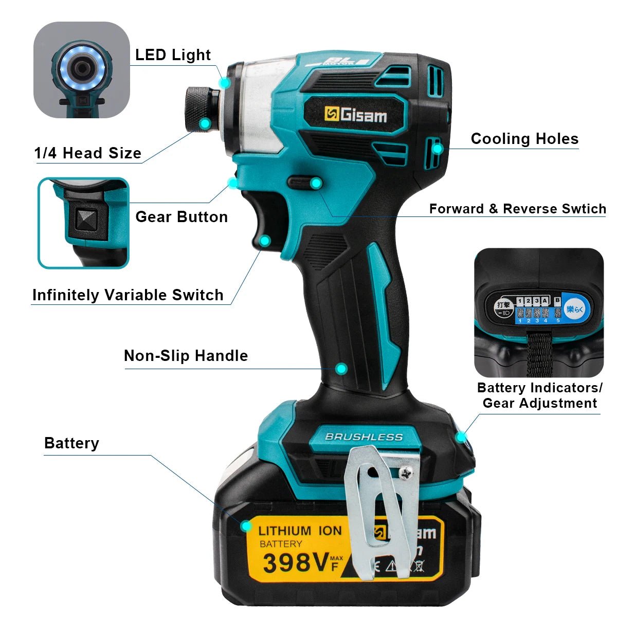 Bo May Dung Cu Van Vit Va Dap Brushless 688 Nm Makita 18V - Daisan Store