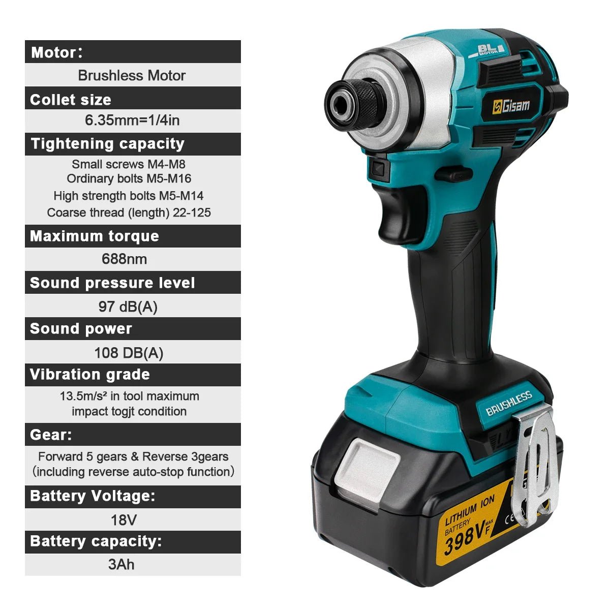 Bo May Dung Cu Van Vit Va Dap Brushless 688 Nm Makita 18V - Daisan Store