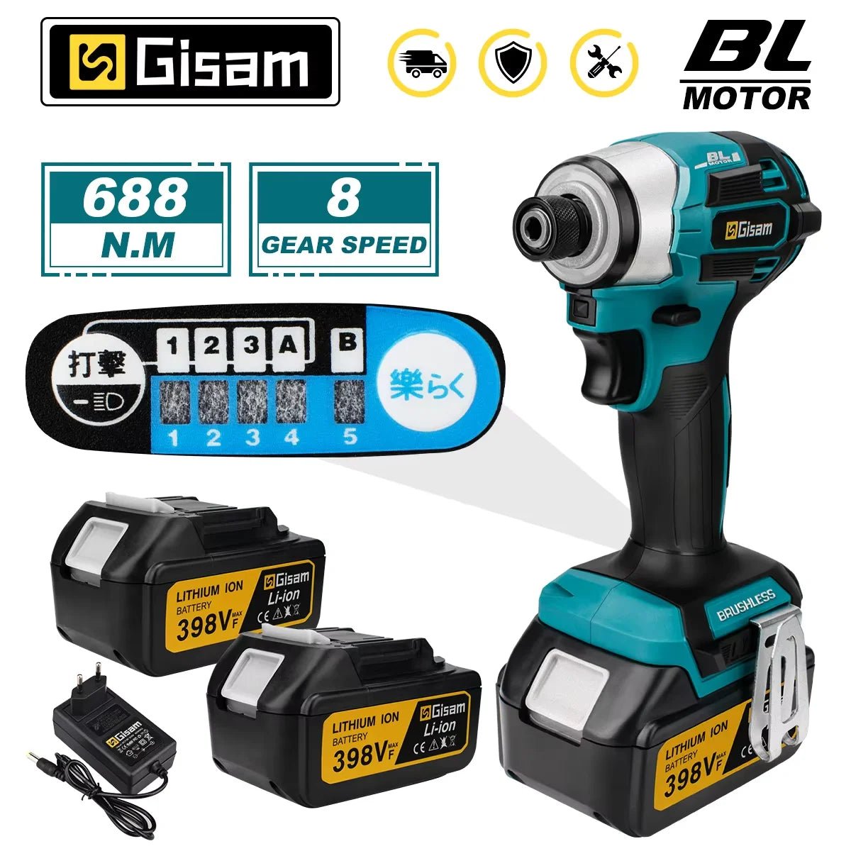 Bo May Dung Cu Van Vit Va Dap Brushless 688 Nm Makita 18V - Daisan Store