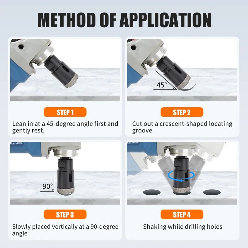 Bộ Mũi Cắt Lỗ Kim Cương M14 Cho Máy Mài Góc 7 Mảnh - Daisan Store