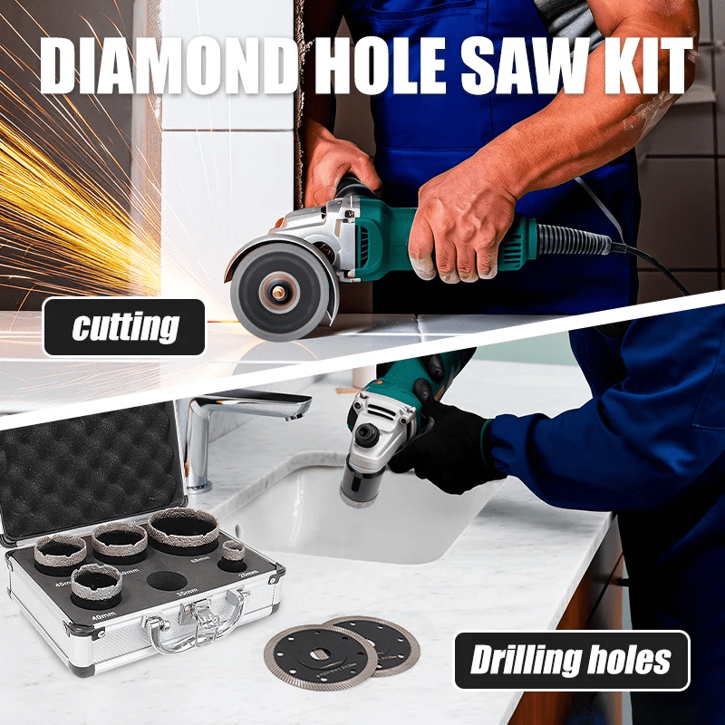 Bộ Mũi Cắt Lỗ Kim Cương M14 Cho Máy Mài Góc 7 Mảnh - Daisan Store