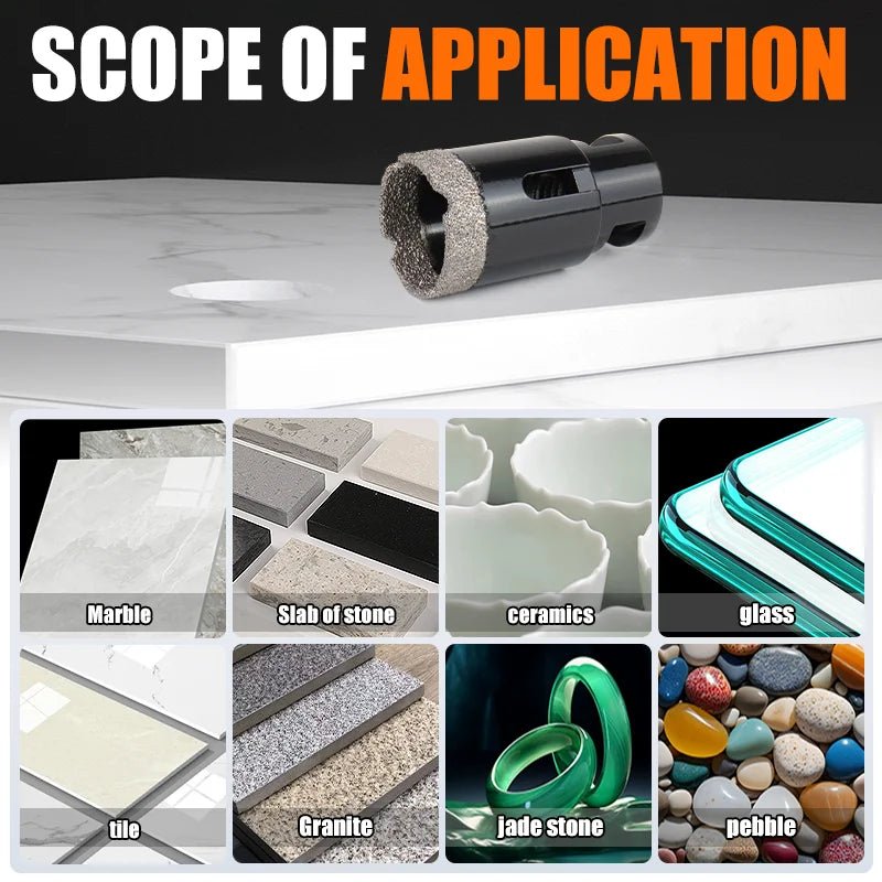 Bộ Mũi Cắt Lỗ Kim Cương M14 Cho Máy Mài Góc 7 Mảnh - Daisan Store