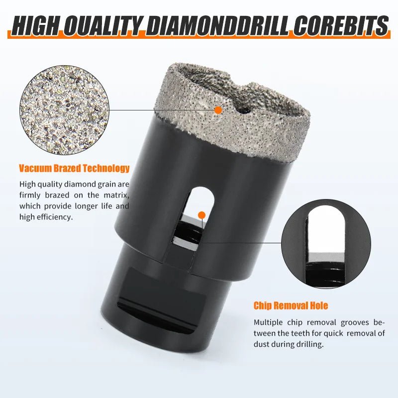 Bộ Mũi Cắt Lỗ Kim Cương M14 Cho Máy Mài Góc 7 Mảnh - Daisan Store