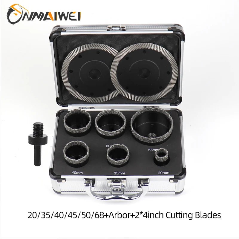 Bộ Mũi Cắt Lỗ Kim Cương M14 Cho Máy Mài Góc 7 Mảnh - Daisan Store