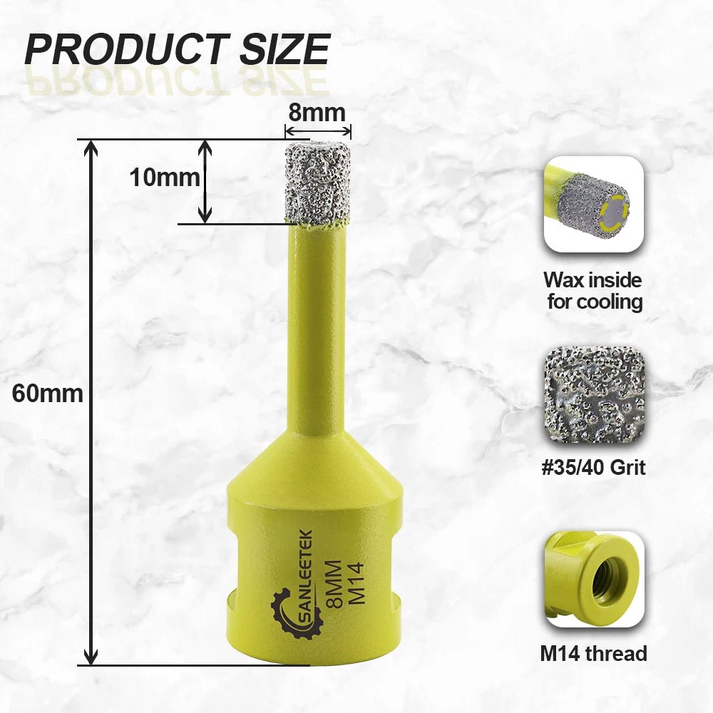 Bo Mui Khoan Kim Cuong Kho 8mm Cho Gach Ceramic M14 Ren - Daisan Store