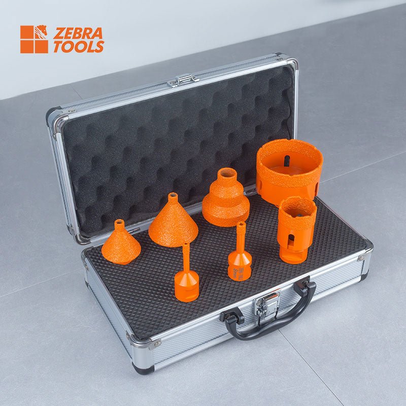 Bộ mũi khoan kim cương ren M14 7 chiếc, thép tốc độ cao 35mm - Daisan Store