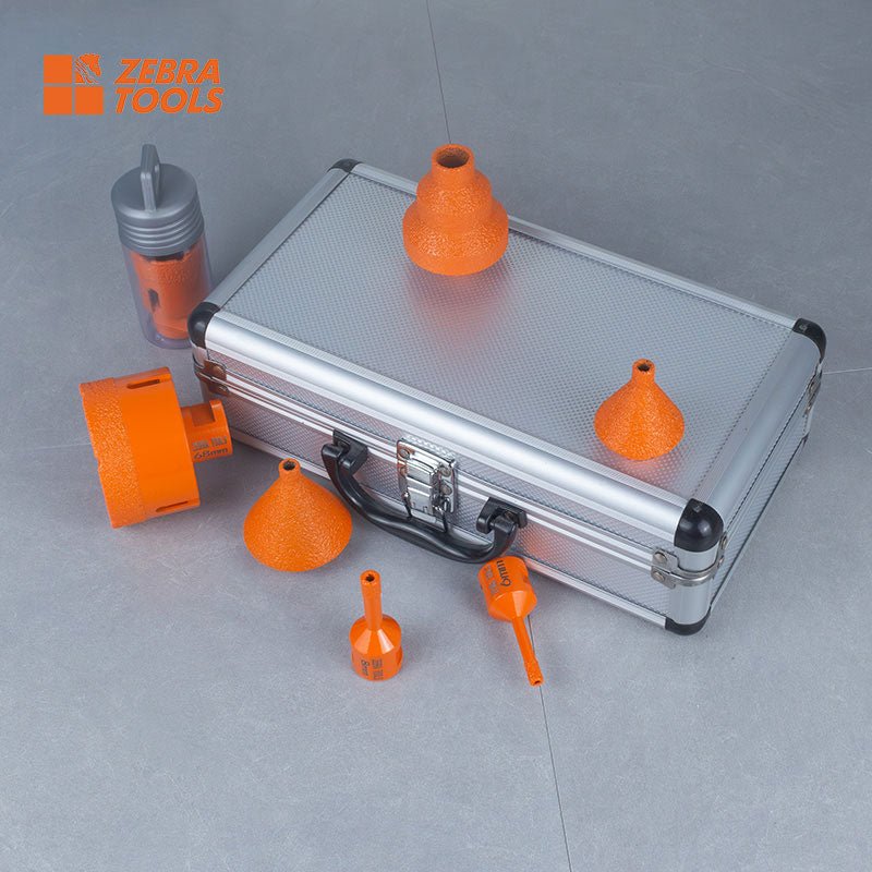 Bộ mũi khoan kim cương ren M14 7 chiếc, thép tốc độ cao 35mm - Daisan Store