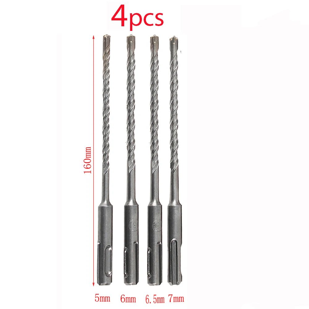 Bộ Mũi Khoan SDS Plus 160mm Cross Tip Cho Đục Bê Tông Đá - Daisan Store