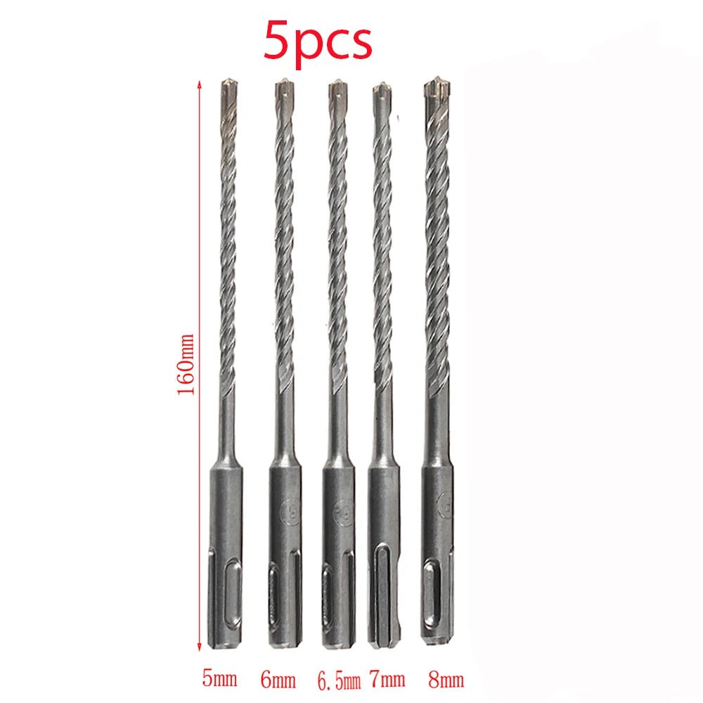 Bộ Mũi Khoan SDS Plus 160mm Cross Tip Cho Đục Bê Tông Đá - Daisan Store
