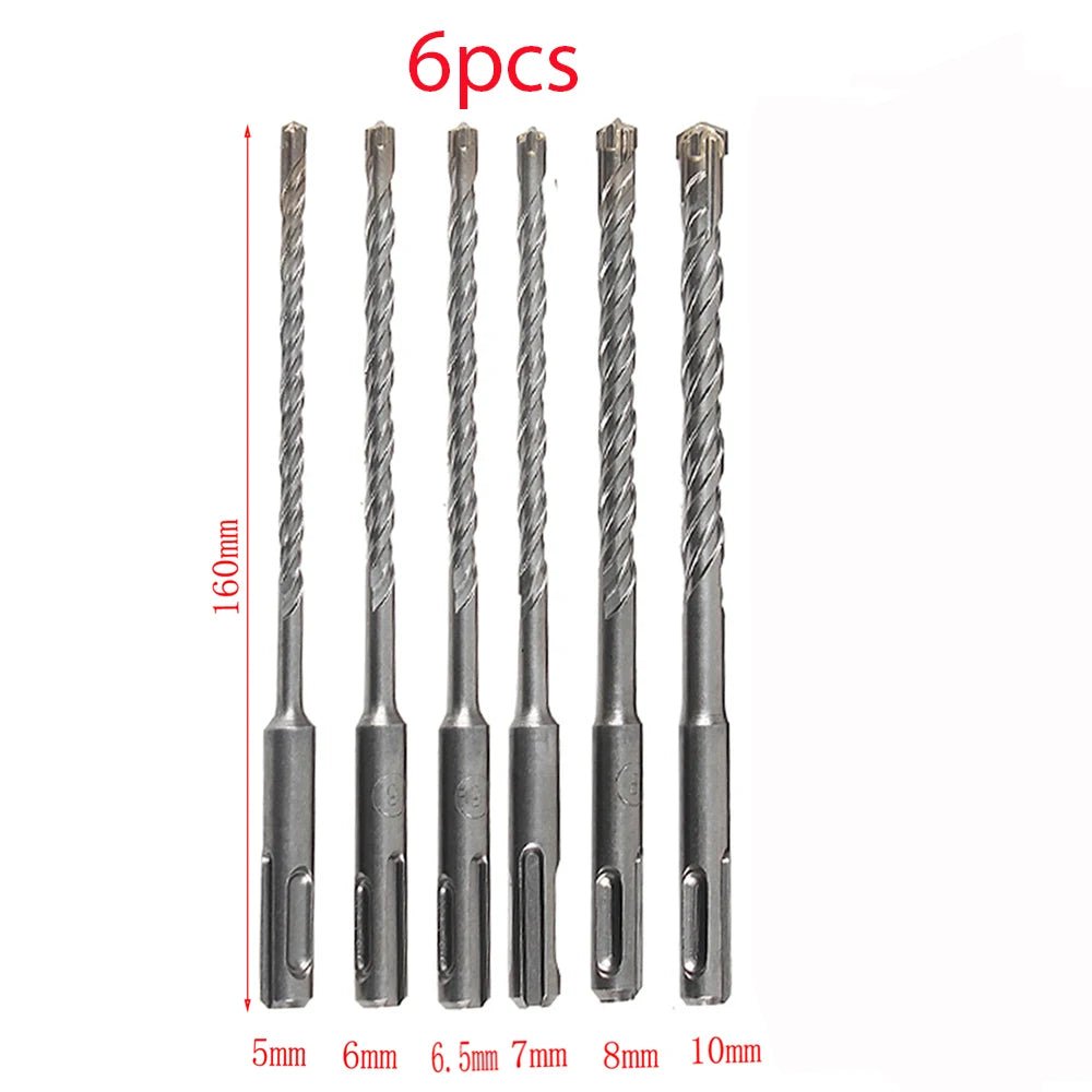 Bộ Mũi Khoan SDS Plus 160mm Cross Tip Cho Đục Bê Tông Đá - Daisan Store