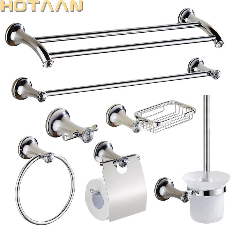 Bộ Phụ Kiện Inox Mạ Crom Nhà Tắm: Giá, Móc, Kệ - Daisan Store