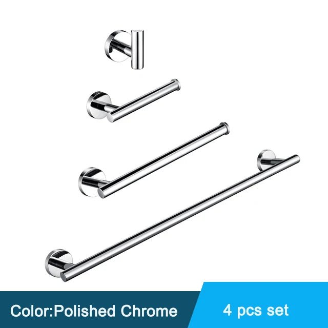 Bộ Phụ Kiện Nhà Tắm Đen Gắn Tường Inox Chống Gỉ - Daisan Store