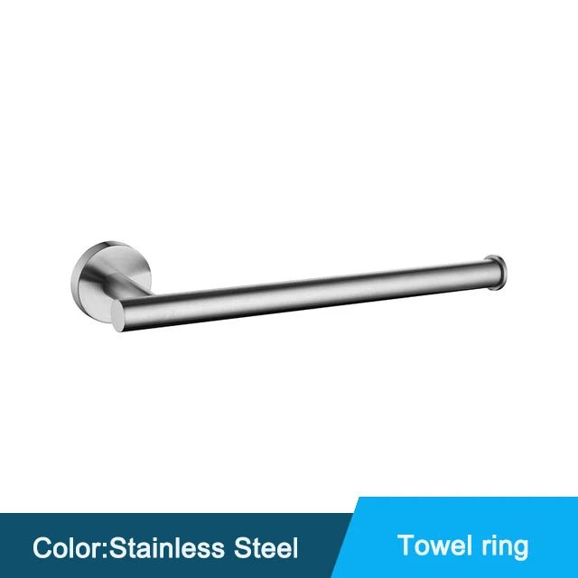 Bộ Phụ Kiện Nhà Tắm Đen Gắn Tường Inox Chống Gỉ - Daisan Store