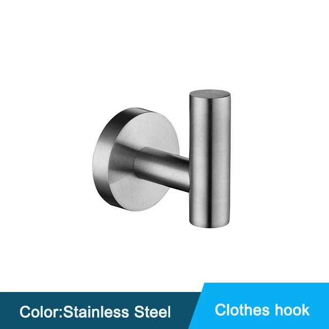 Bộ Phụ Kiện Nhà Tắm Đen Gắn Tường Inox Chống Gỉ - Daisan Store