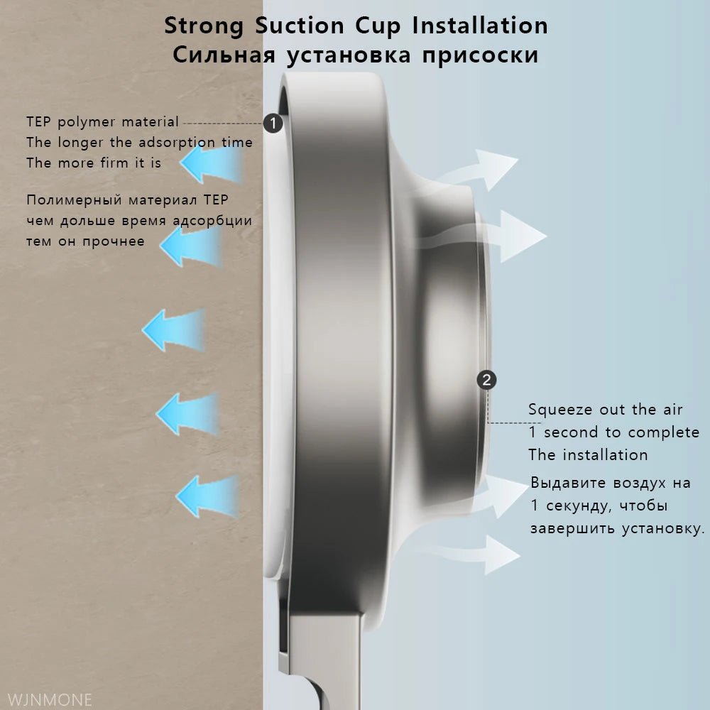 Bộ Phụ Kiện Tắm Xám - Giá Treo Khăn & Kệ Hút Chân Không - Daisan Store