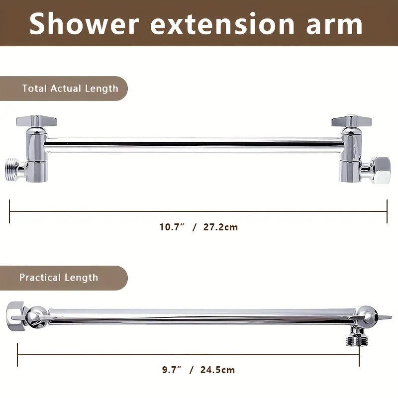 Bộ sen tắm inox áp lực ẩn cần dài kèm vòi xịt - Daisan Store