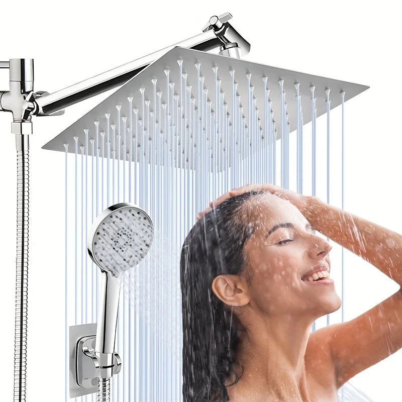 Bộ sen tắm inox áp lực ẩn cần dài kèm vòi xịt - Daisan Store