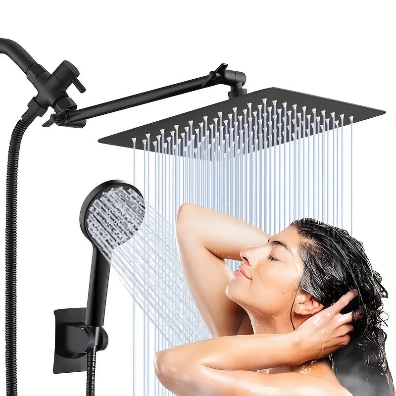 Bộ sen tắm inox áp lực ẩn cần dài kèm vòi xịt - Daisan Store