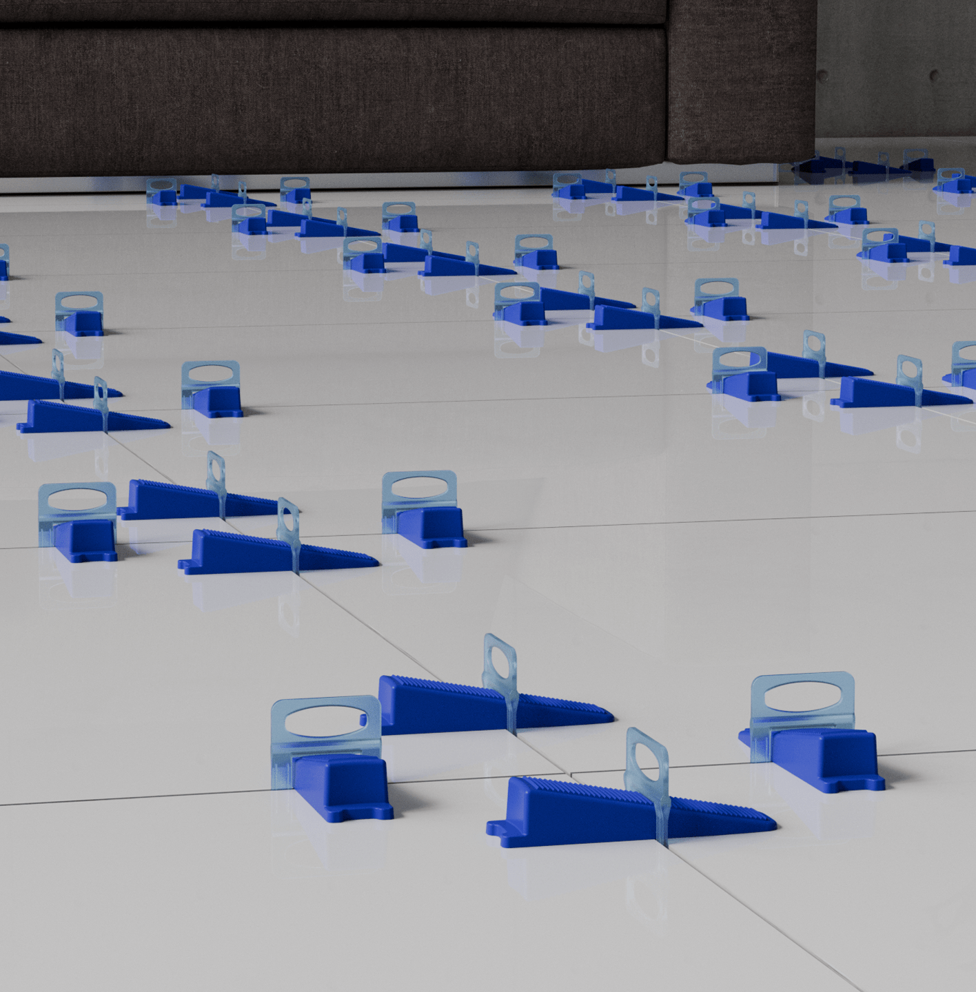 Bộ Tạo Mặt Phẳng Gạch 1.5mm 3000 Chiếc Màu Đỏ - Daisan Store