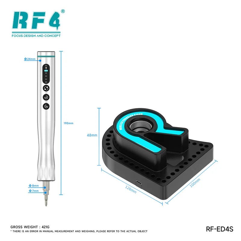 Bộ Tua Vít Điện RF4 RF ED4 RF ED4S USB Sạc 4 Cấp Mô Men - Daisan Store