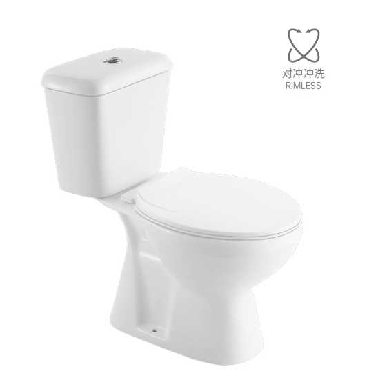 Bồn cầu hai khối Medyag MFZ - 06R không vành Eco White Ceramic WC - Daisan Store