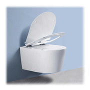 Bồn cầu treo tường Kidoir 2024 hiện đại hai chế độ xả, thiết bị vệ sinh liền khối màu trắng với thiết kế Trung Hoa dành cho phòng tắm khách sạn - Daisan Store