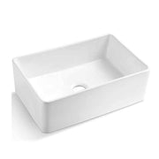 Bồn rửa bát đơn hình chữ nhật bằng sứ chịu lửa màu trắng 33&quot; LX 20&quot; W CUPC - Daisan Store