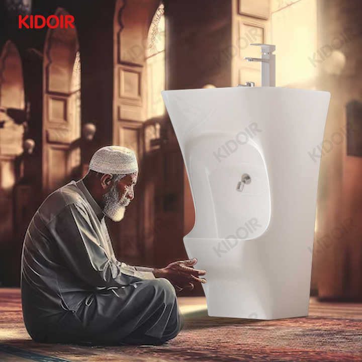 Bồn rửa mặt Wudu Bồn rửa mặt Nhà thờ Hồi giáo Wc Rivlet Đơn vị Trạm chân Tuổi Tắm Lavabo Hồi giáo Nghi lễ Bồn rửa mặt Hai tầng Bình hoa - Daisan Store