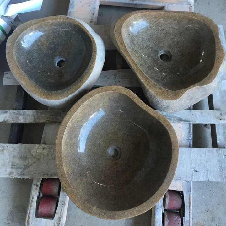 Bồn rửa ngoài trời bằng đá tự nhiên, bồn rửa bằng đá nhân tạo, bồn rửa bằng bình thủ công - Daisan Store