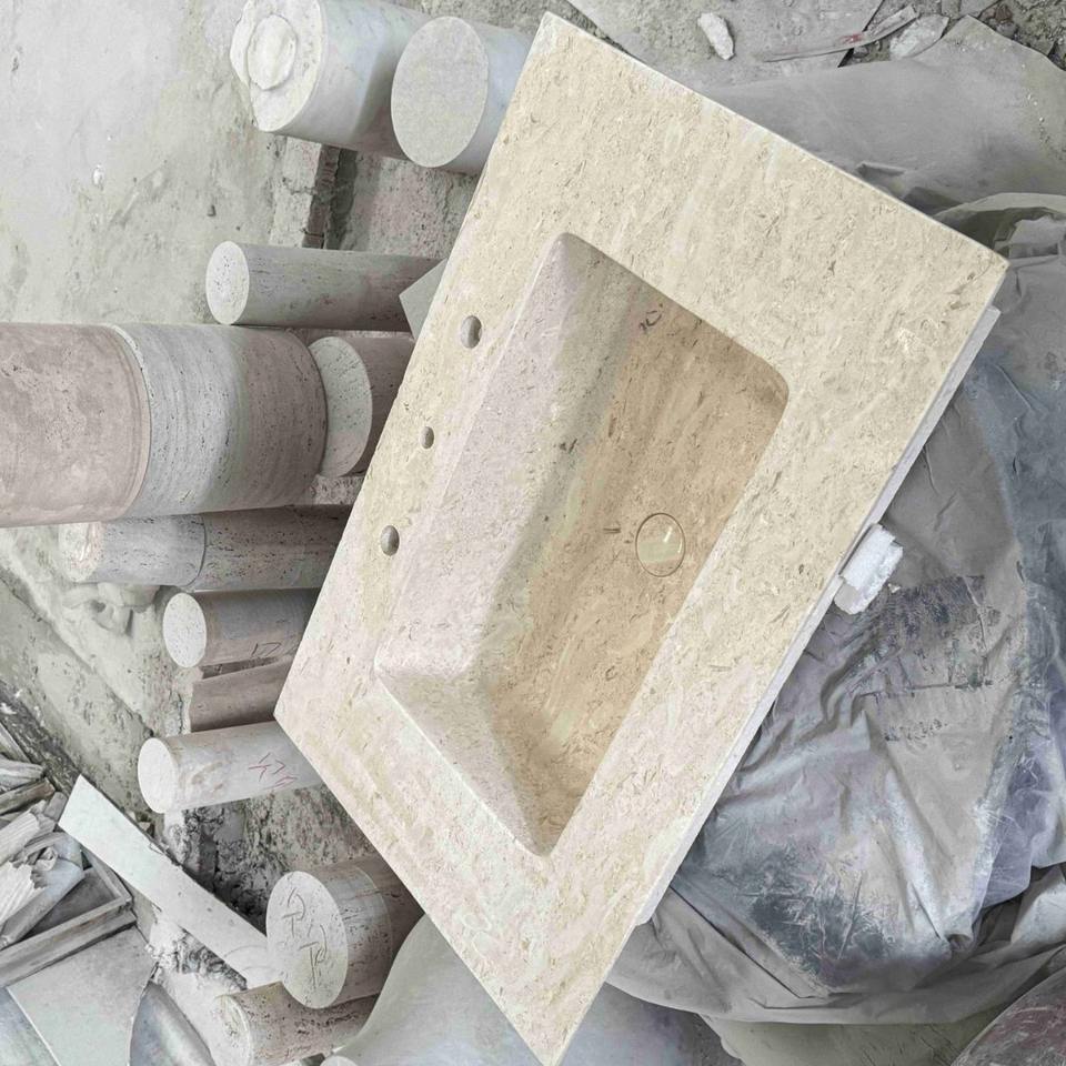 Bồn rửa tay đá cẩm thạch tự nhiên DTH hiện đại - Daisan Store