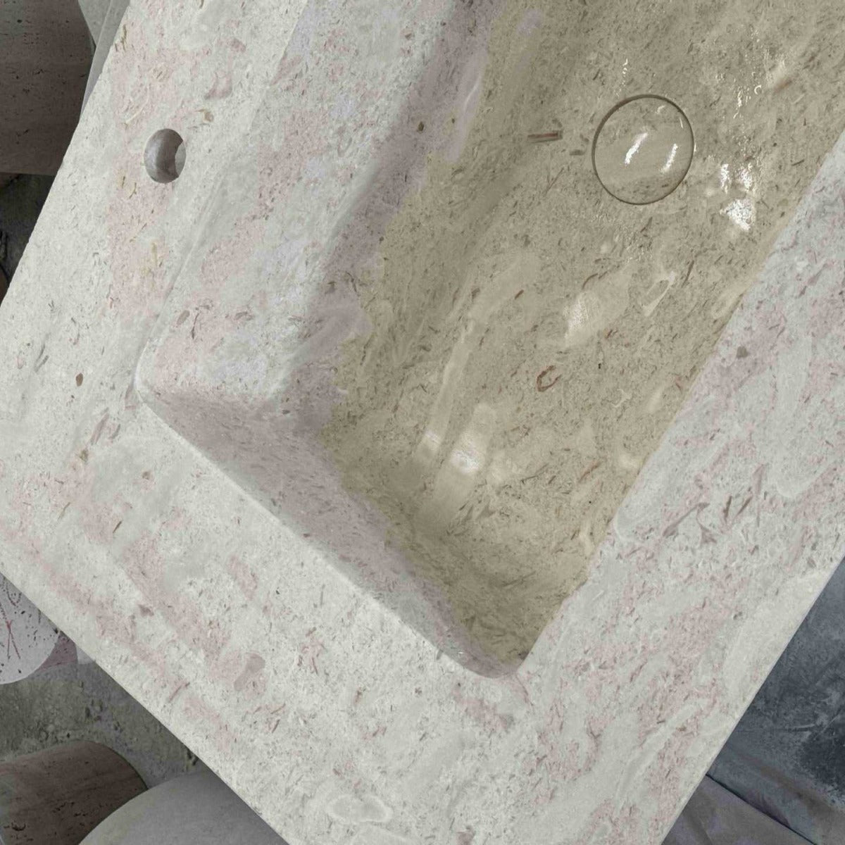 Bồn rửa tay đá cẩm thạch tự nhiên DTH hiện đại - Daisan Store