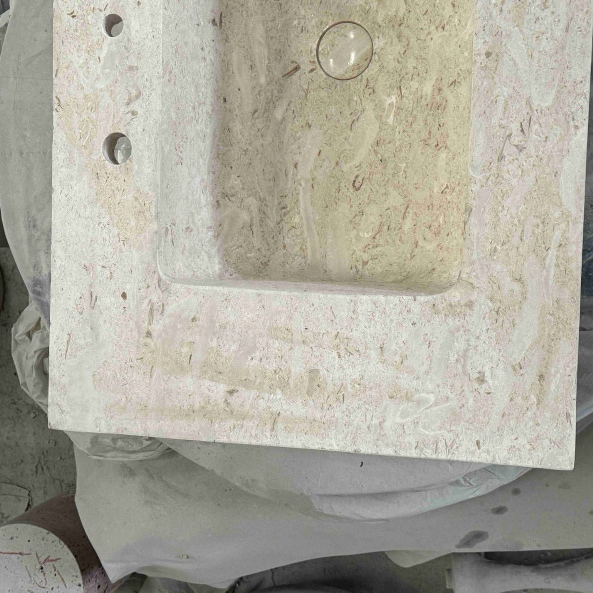 Bồn rửa tay đá cẩm thạch tự nhiên DTH hiện đại - Daisan Store