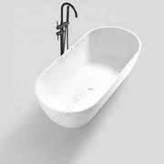 Bồn tắm đá nhân tạo hình bầu dục Bồn tắm đứng bề mặt rắn Bồn tắm đá đúc nhựa Bồn tắm ngâm thảm - Daisan Store