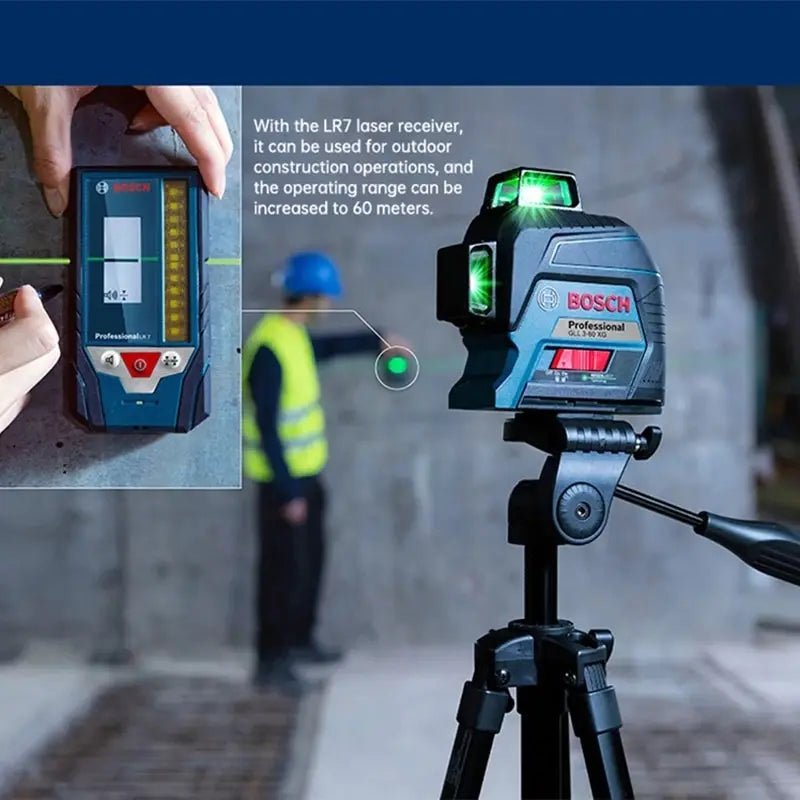 Bosch LR7 May Laser Do Xanh 3D 12 Duong Tia Can Do Chinh Xac - Daisan Store
