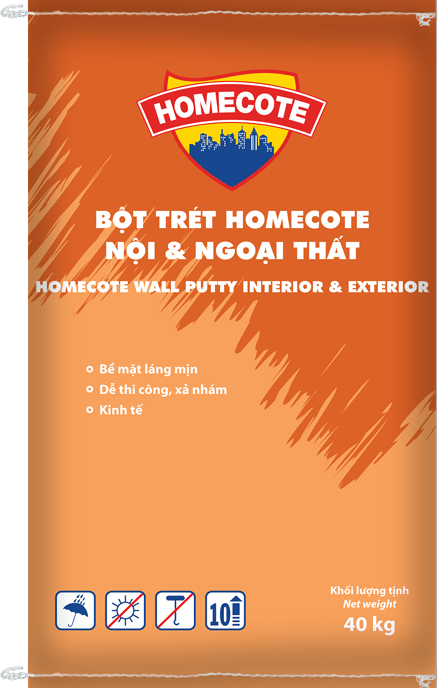 Bột trét Toa Homecote nội ngoại thất 40kg - Daisan Store
