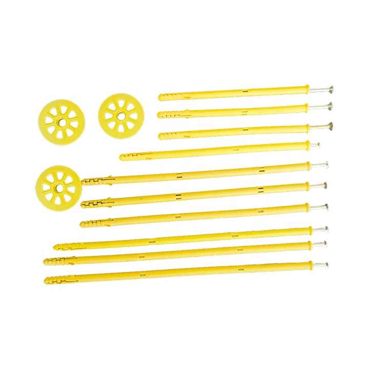 Bu lông nở nhựa 8mm tường khô màu vàng - Daisan Store